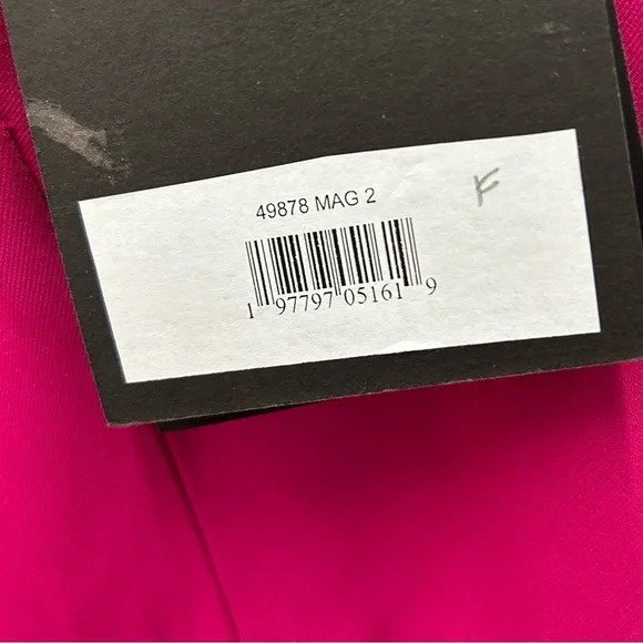 Mac Duggal 49878 NWT Vibrant Pink Strapless Jumpsuit -straps included - Picture 4 of 4